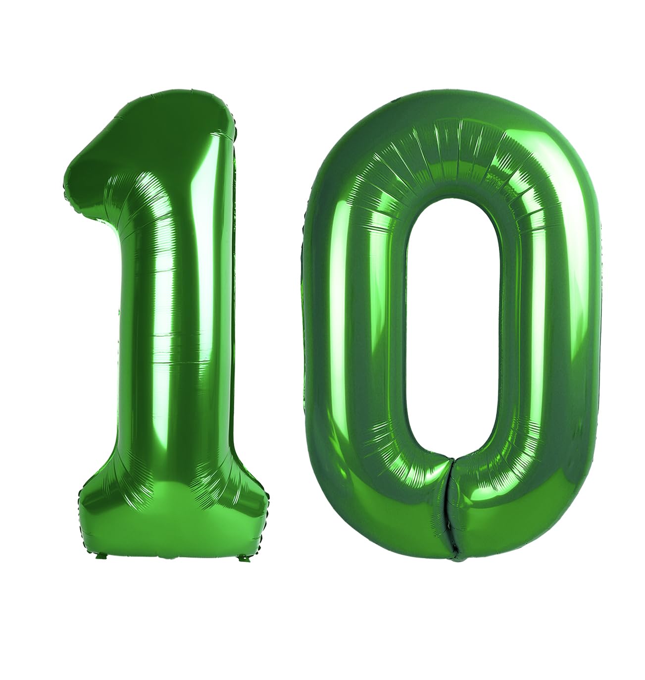 IWERP Green Number 10 Balloon – 40 Inch, 10th Birthday Decorations for Boys & Girls
