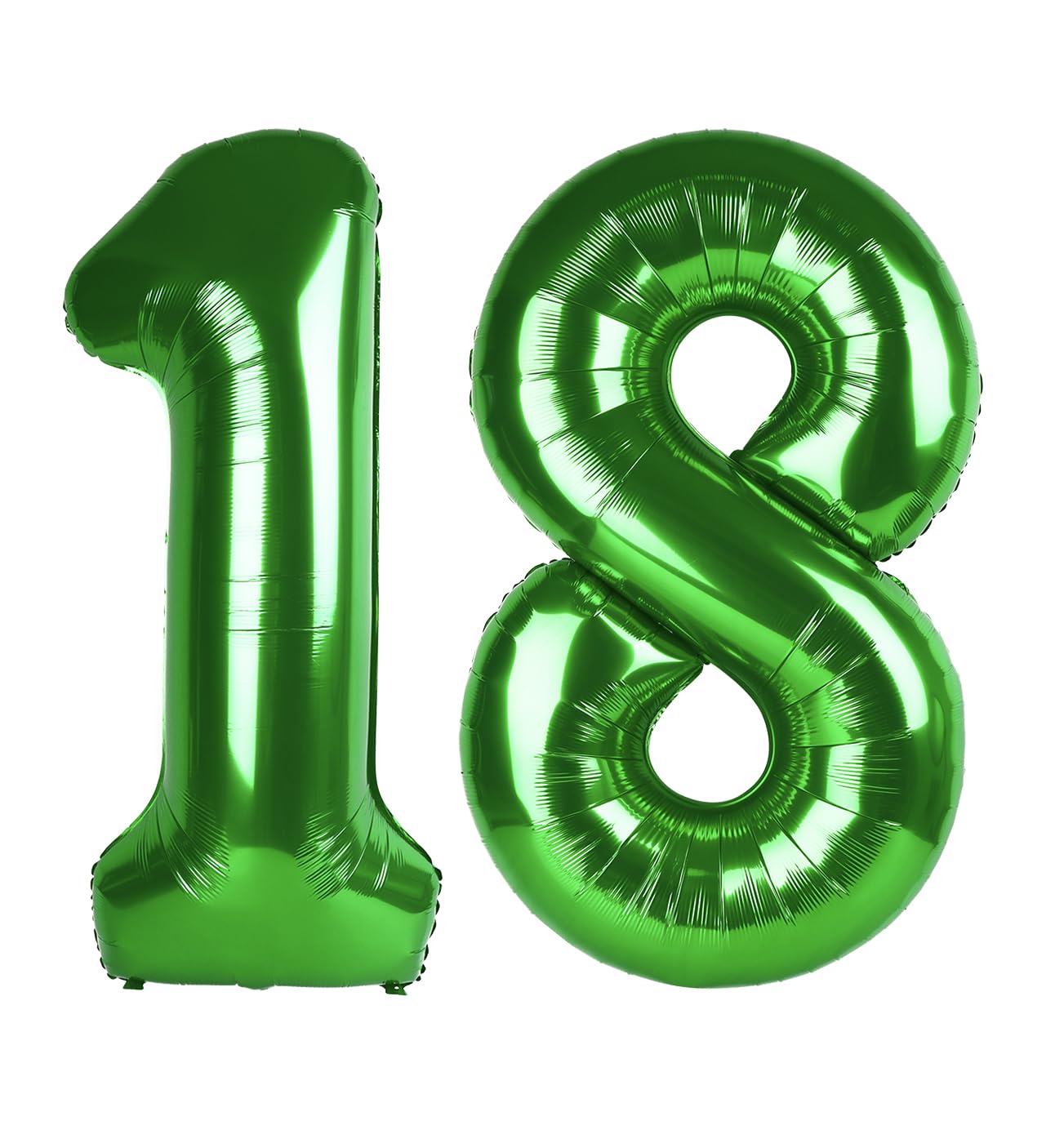 IWERP Green Number 18 Balloon 40 Inch – 18th Birthday Foil Decor