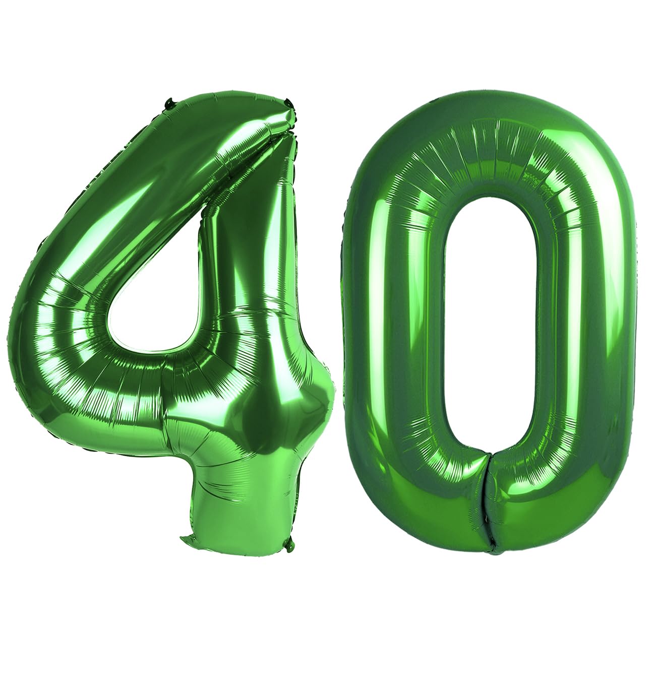 IWERP Green Number 40 Balloon – 40th Birthday Decor, 40-Inch Green Foil Balloon