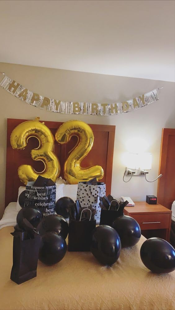 IWERP Gold Number 3 Balloon 40 Inch – 3rd Birthday Decorations & Gold Party Supplies