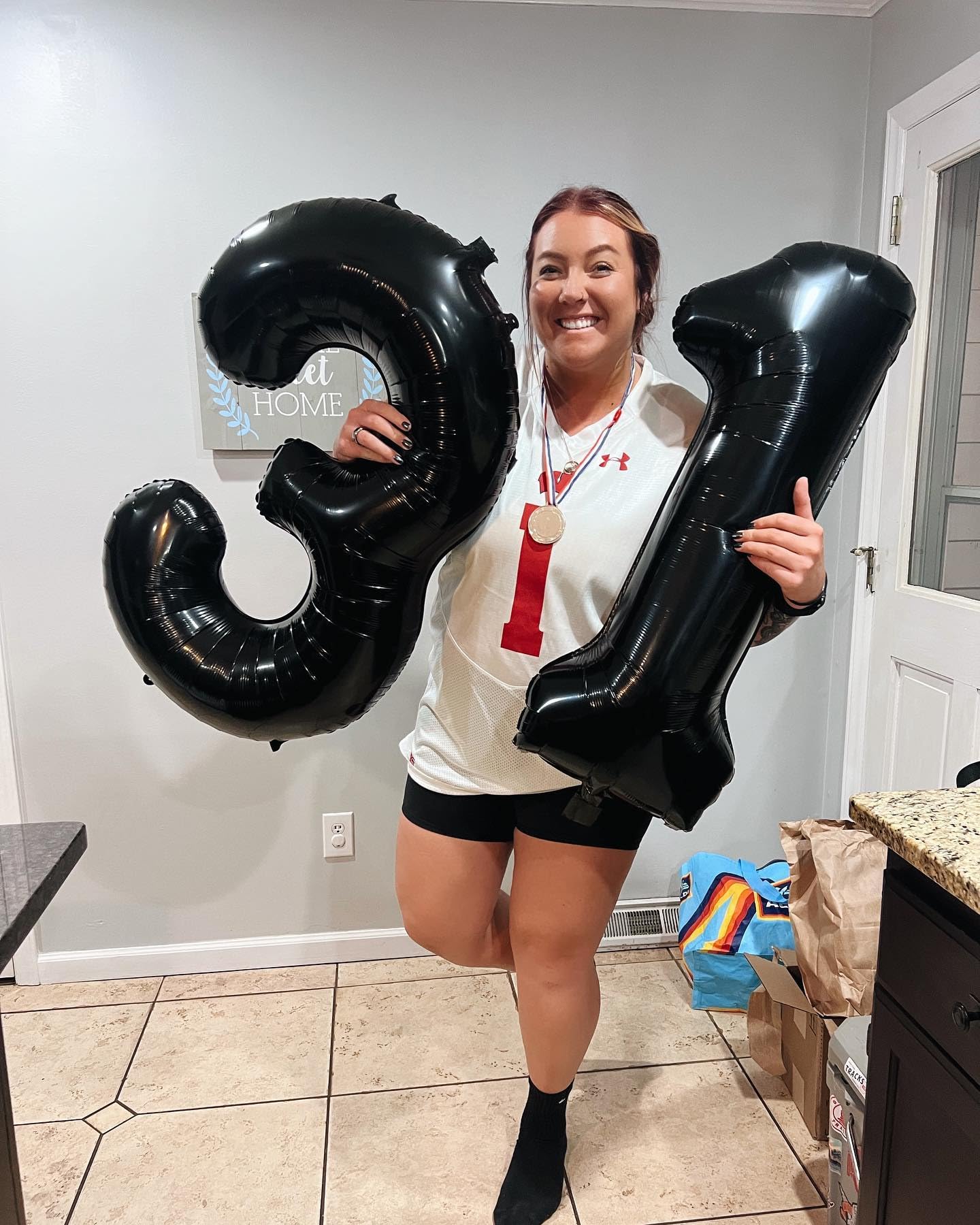 IWERP Black Number 13 Balloon 40 Inch – 13th Birthday Decorations