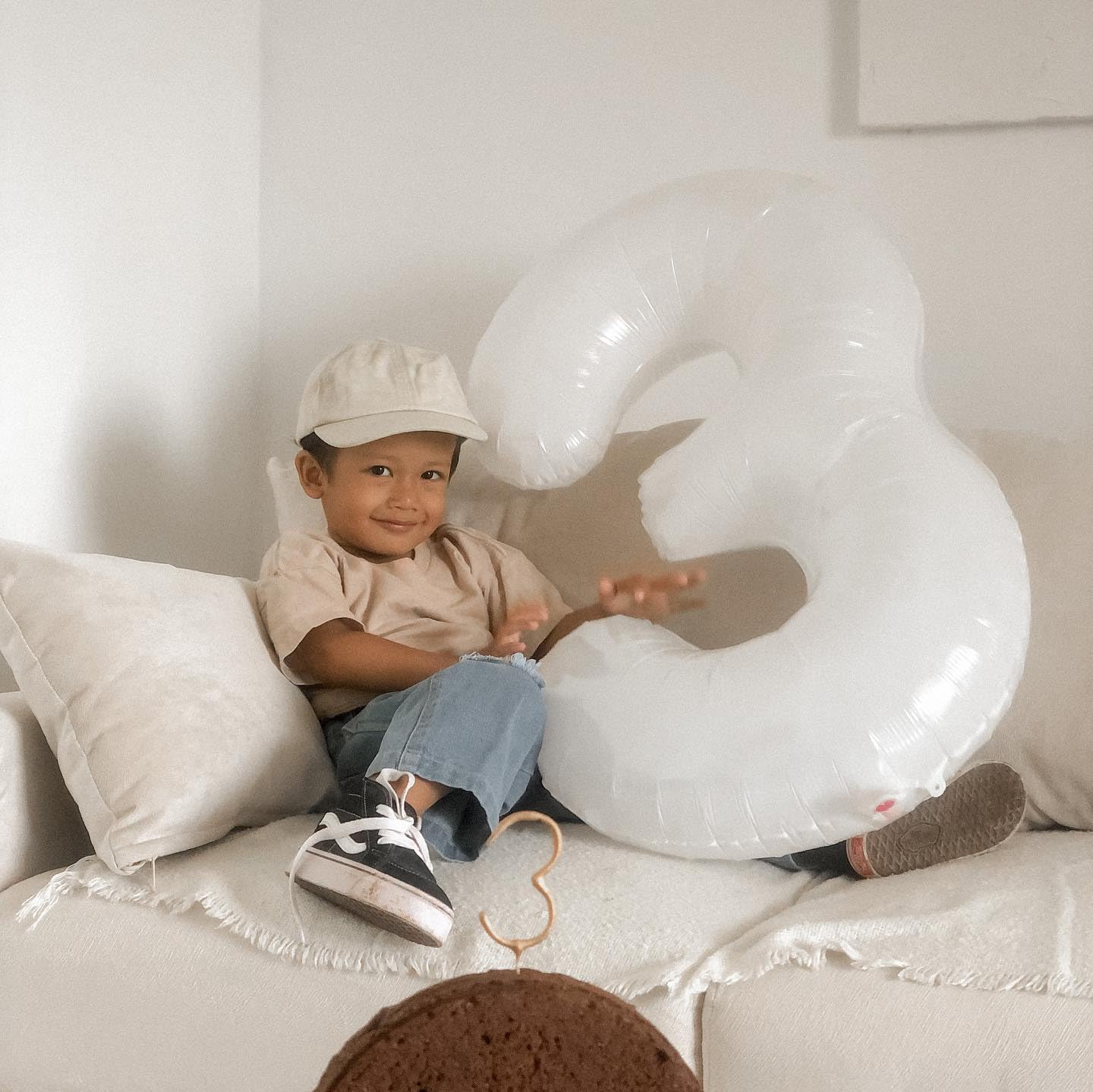IWERP White Number 1 Balloon – 40-Inch First Birthday Decoration for Girls & Boys