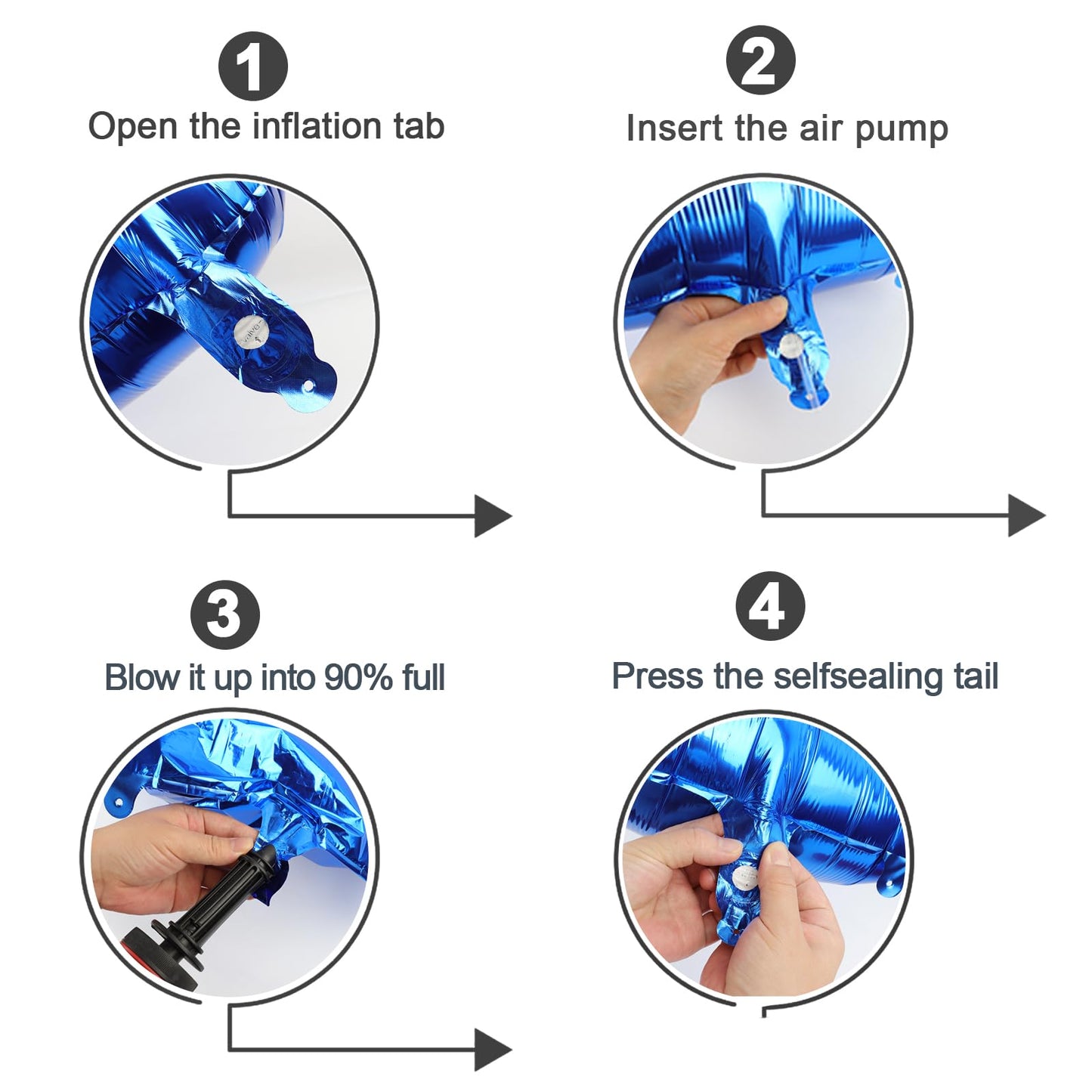 IWERP 21 Balloon – Metallic Blue 40-Inch 21st Birthday Balloons for Men and Women