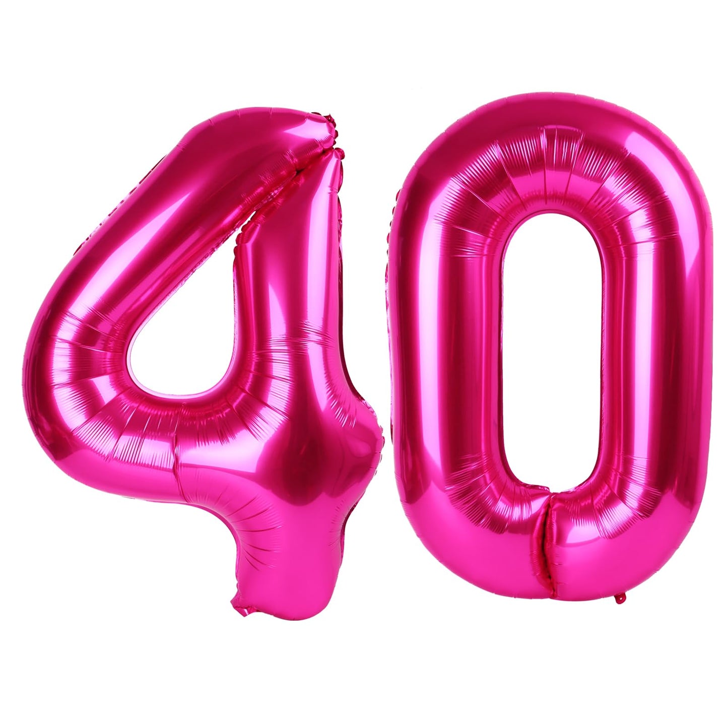 IWERP Hot Pink 40-Inch Number Balloon – 40th Birthday Decorations