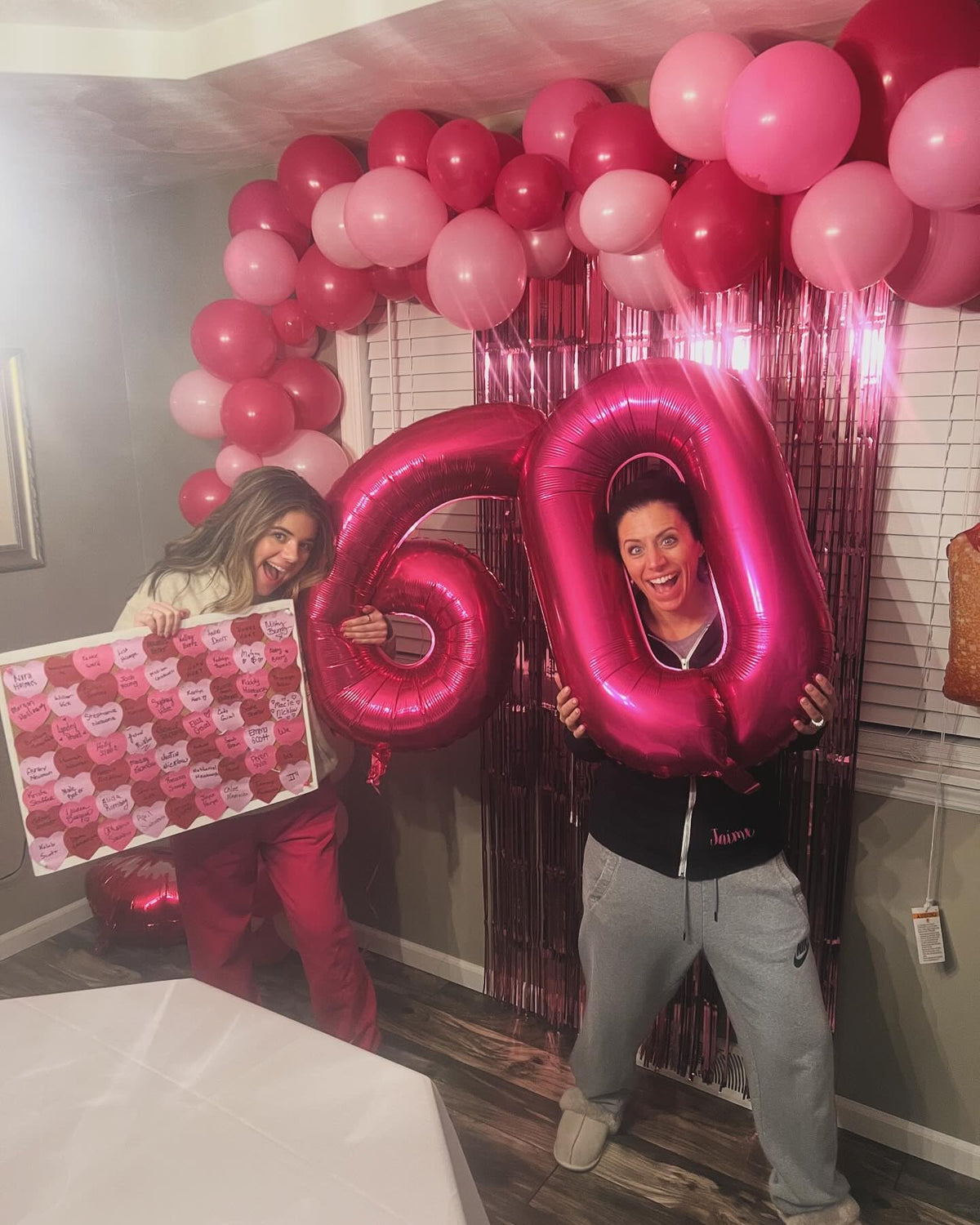 IWERP 60th Birthday Balloon – 40-Inch Hot Pink Number Balloon for Men, Women & Anniversary Decor