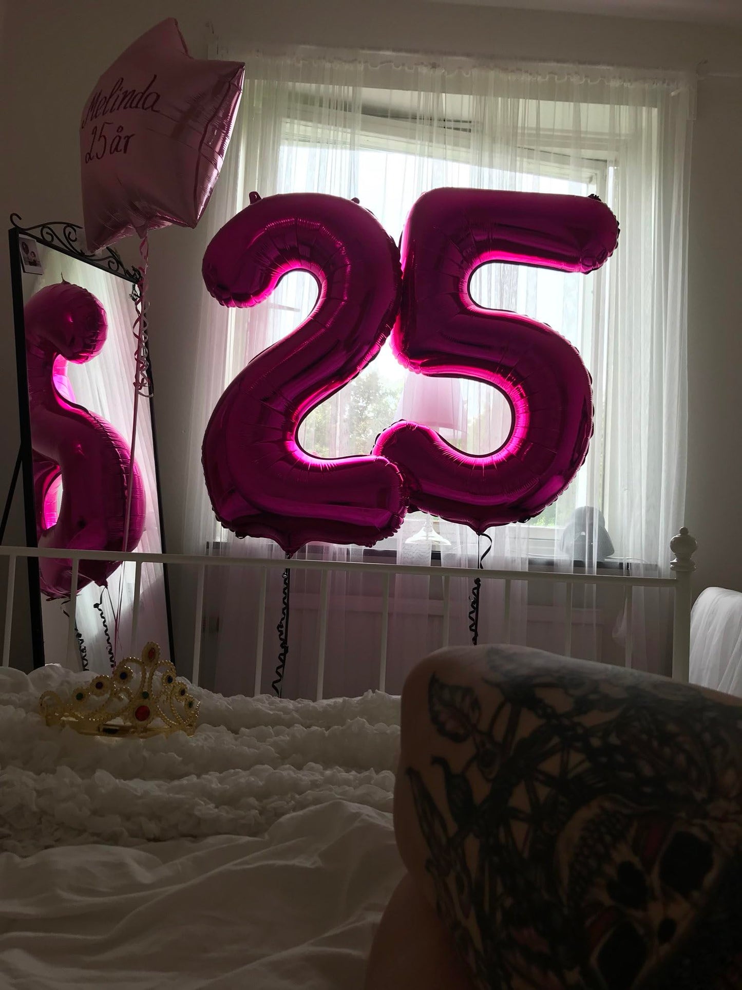 IWERP Hot Pink 40-Inch Number Balloon – 8th Birthday Decorations for Girls