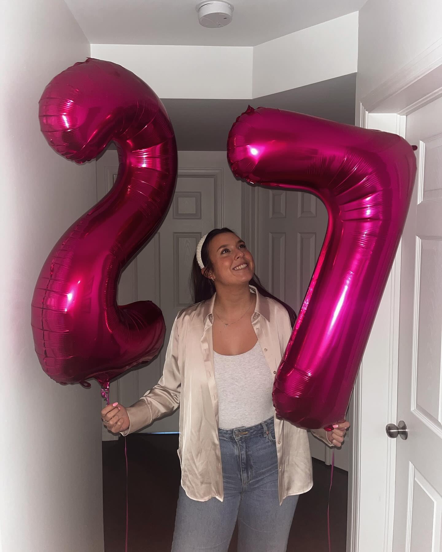 IWERP Hot Pink 40-Inch Number 7 Balloon – 7th Birthday Decorations