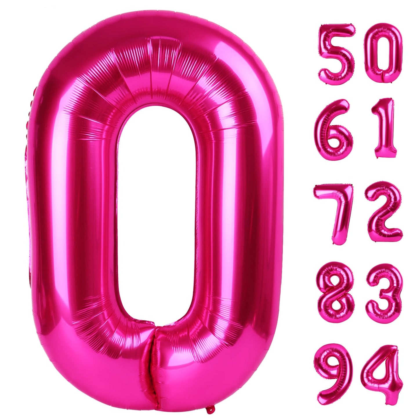 IWERP Hot Pink Number Balloon 40 Inch – Birthday Party Decor