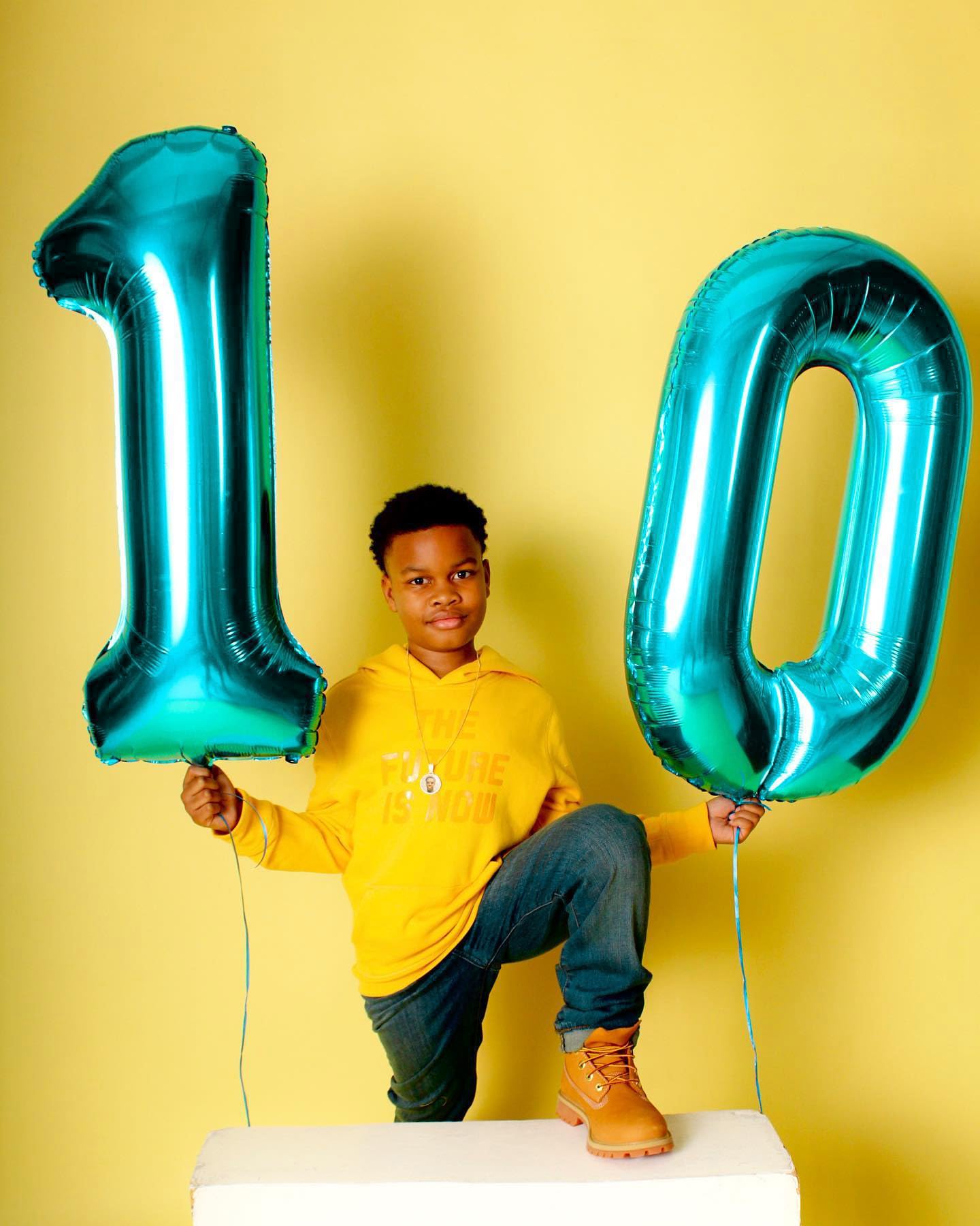 IWERP Light Blue 40-Inch Number 1 Balloon for First Birthday