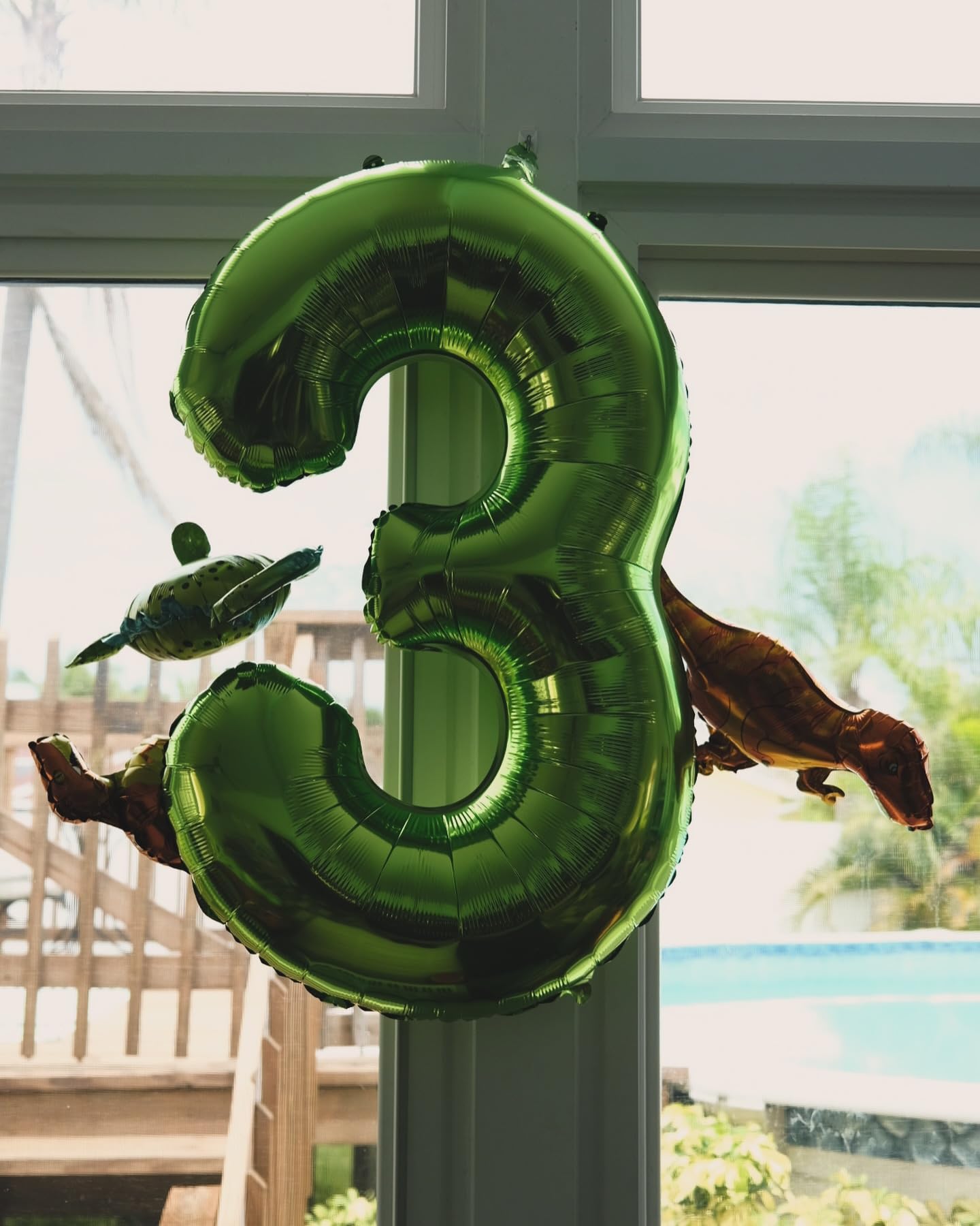 IWERP Light Green 40-Inch Number Balloon – 3rd Birthday Decor