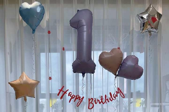 IWERP Lilac Number 3 Balloon 40 Inch – 3rd Birthday Party Decor