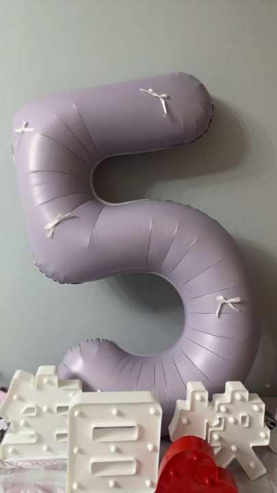 IWERP Lilac Number 3 Balloon 40 Inch – 3rd Birthday Party Decor