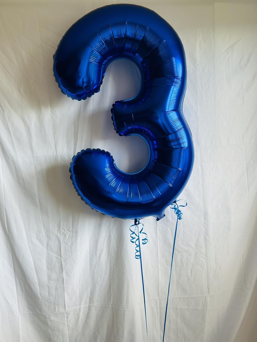 IWERP Metallic Blue Number 3 Balloon – 40 Inch | 3rd Birthday Decor