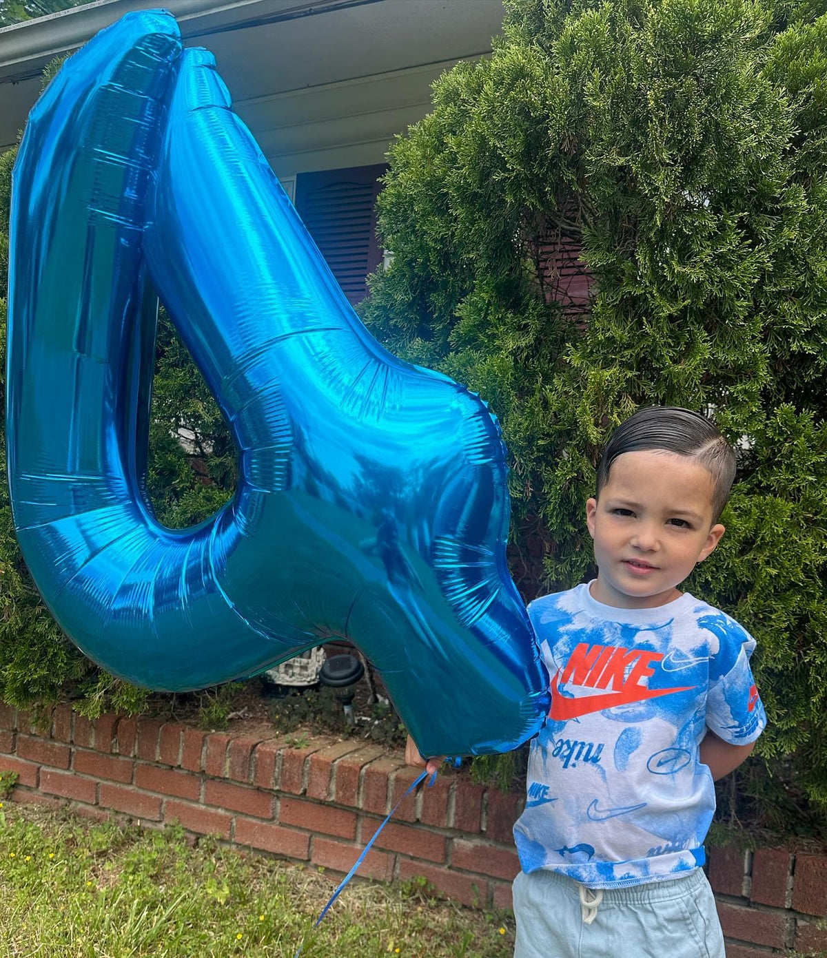 IWERP Metallic Blue 40-Inch Number 1 Balloon – First Birthday Party Decorations