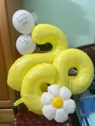 IWERP Yellow 3 Balloon — 40-Inch Number Balloon for 3rd Birthday Party Decorations