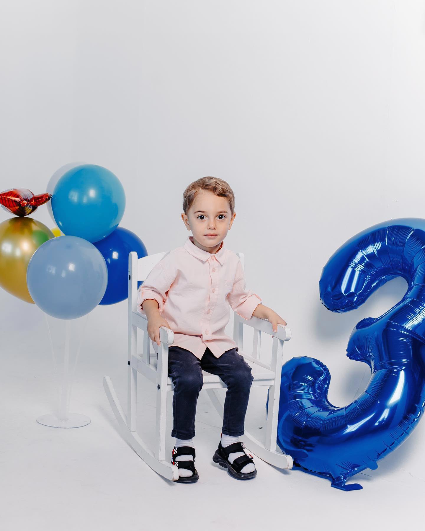 IWERP Navy Blue 40-Inch 3 Balloon – Number Balloon for 3rd Birthday Decorations