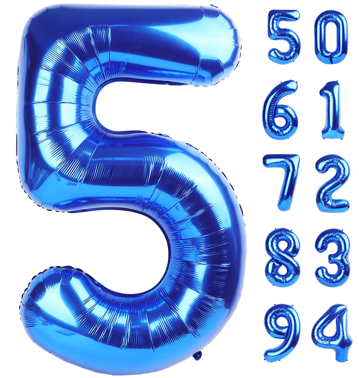 IWERP Navy Blue 40-Inch Number Balloon – 5th Birthday Decoration