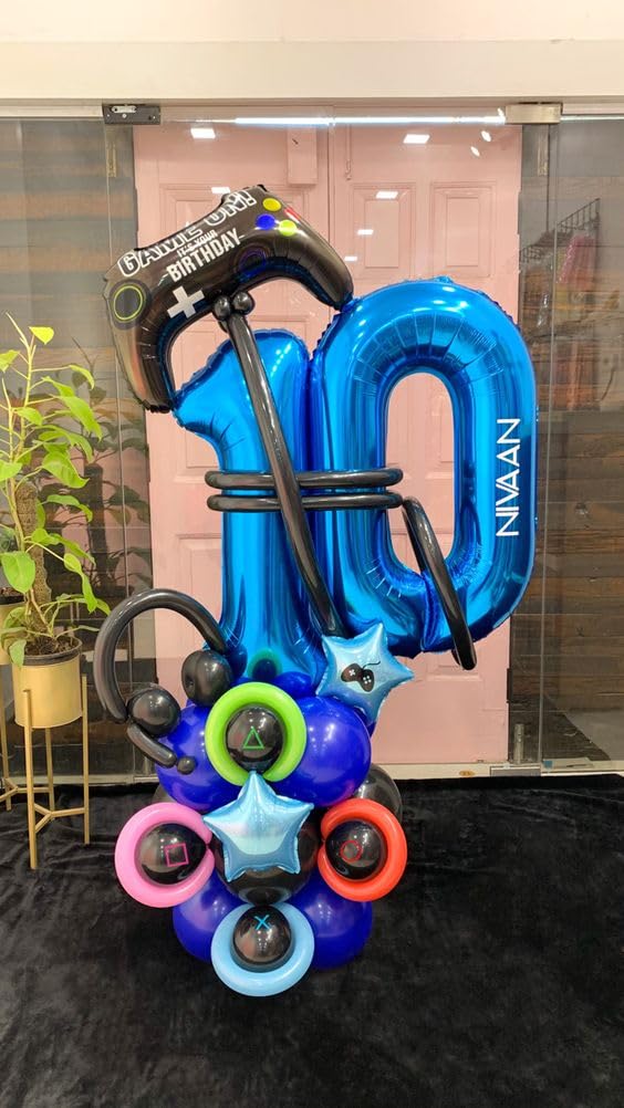 IWERP Navy Blue 40 Inch Number Balloon – 0, 10, 20, 30, 40, 50 Birthday Balloons