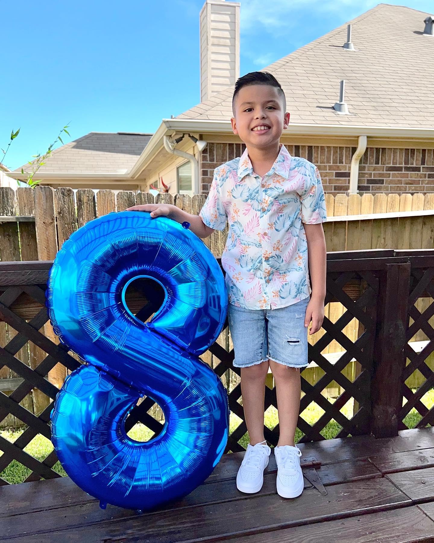IWERP Navy Blue 40-Inch Number 8 Balloon | Blue Birthday Decorations & 8th Birthday Party Supplies