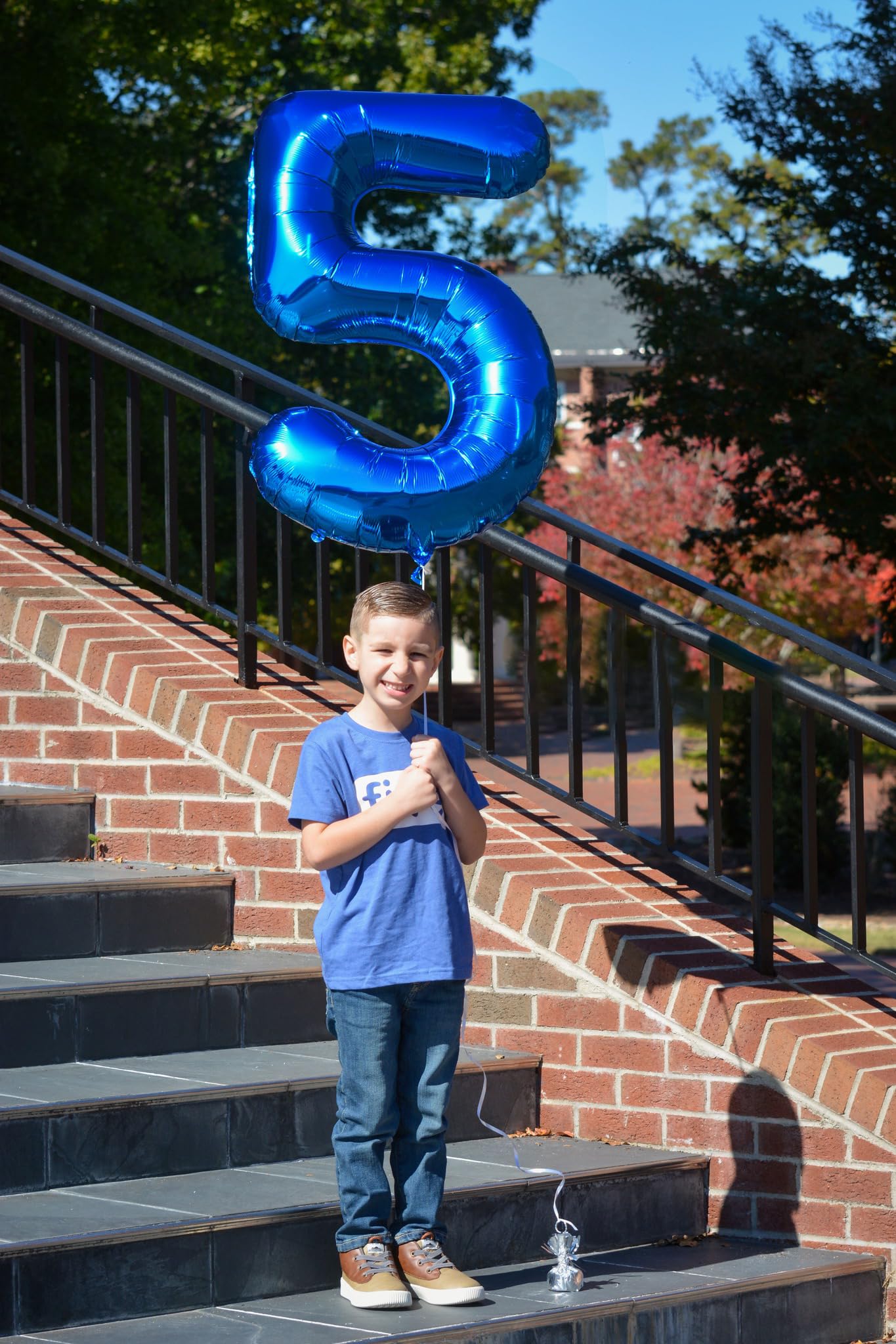 IWERP Navy Blue 40-Inch Number Balloon – 5th Birthday Decoration