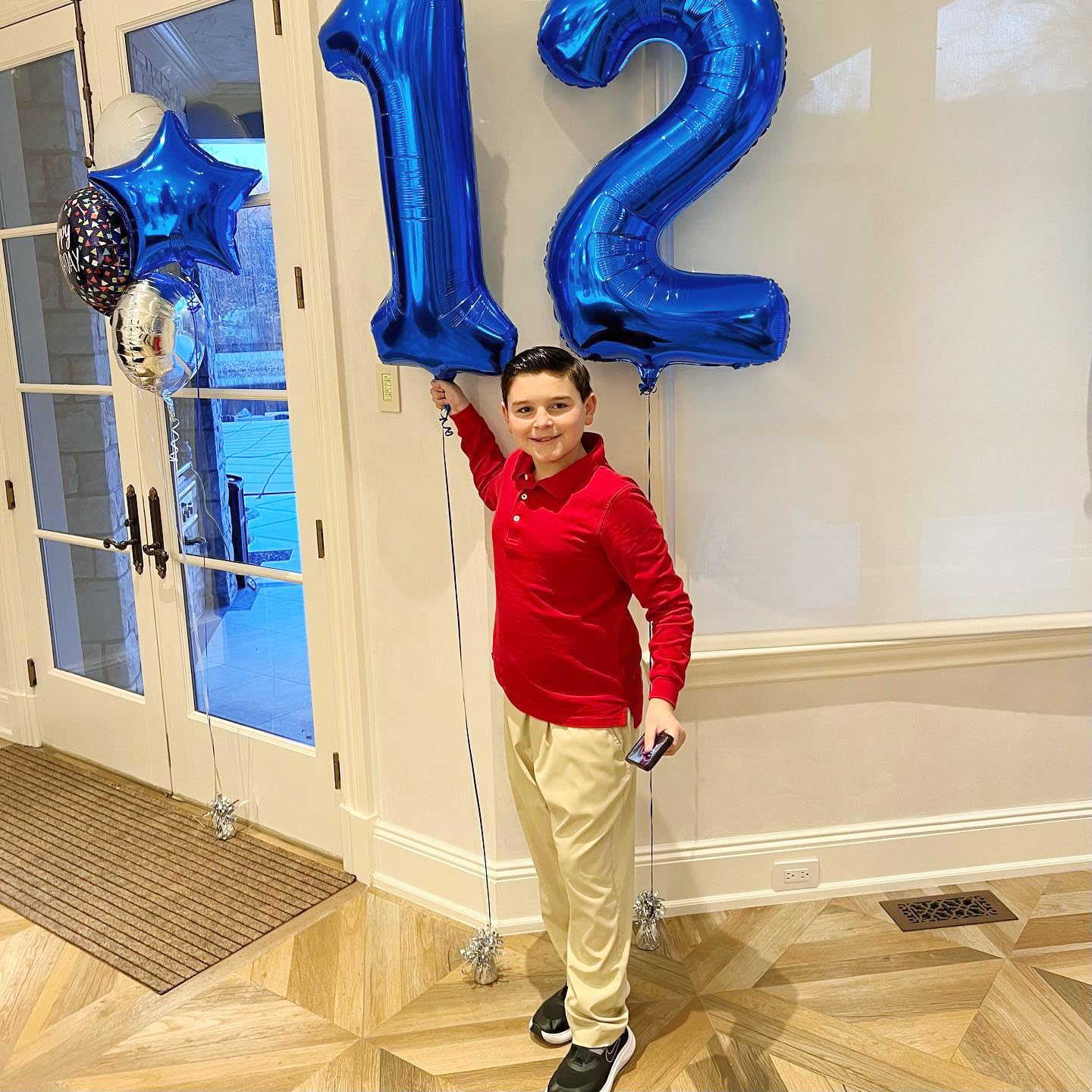 IWERP Navy Blue Number 12 Balloon – 40 Inch Birthday Decor for 12th Birthday