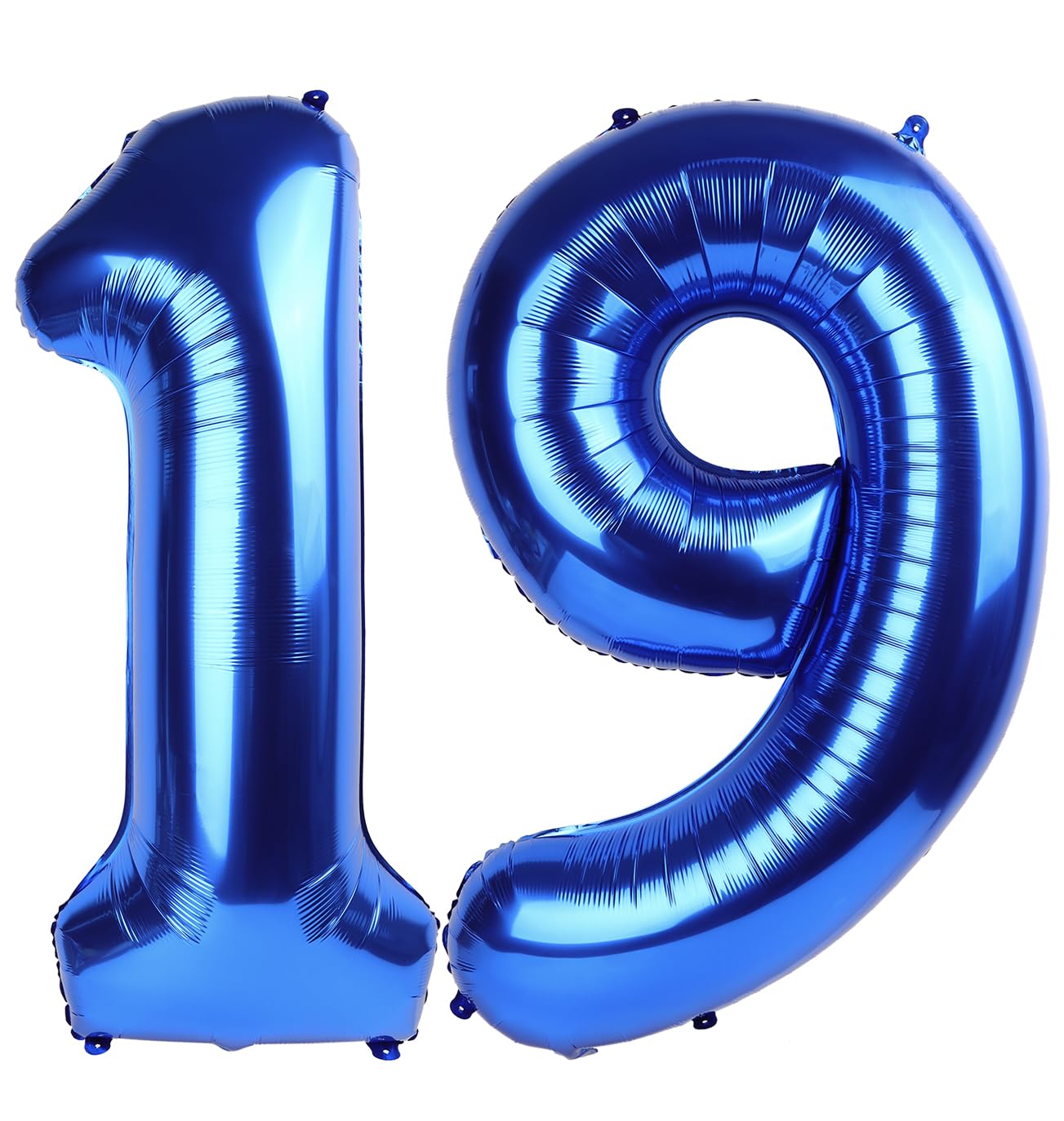 IWERP Navy Blue Number 19 Balloon – 40-Inch 19th Birthday Party Decor