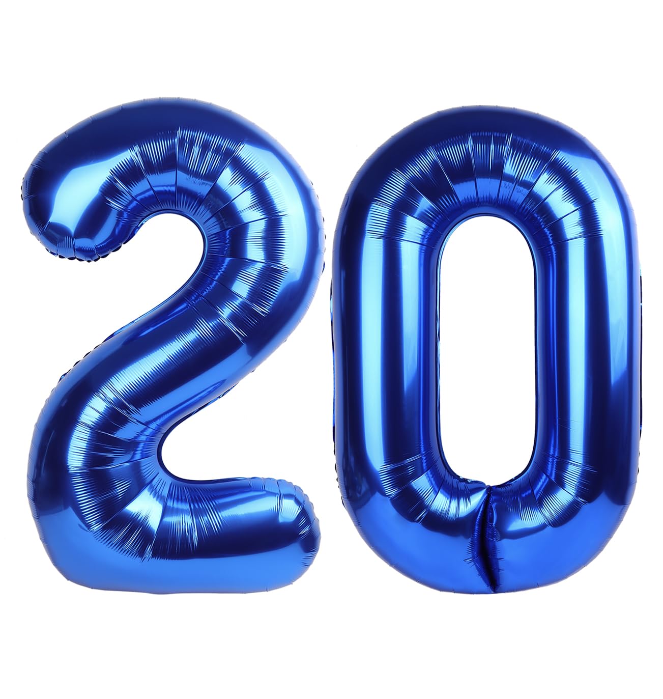 IWERP Navy Blue Number 20 Balloon - 40 Inch Foil Birthday Decoration