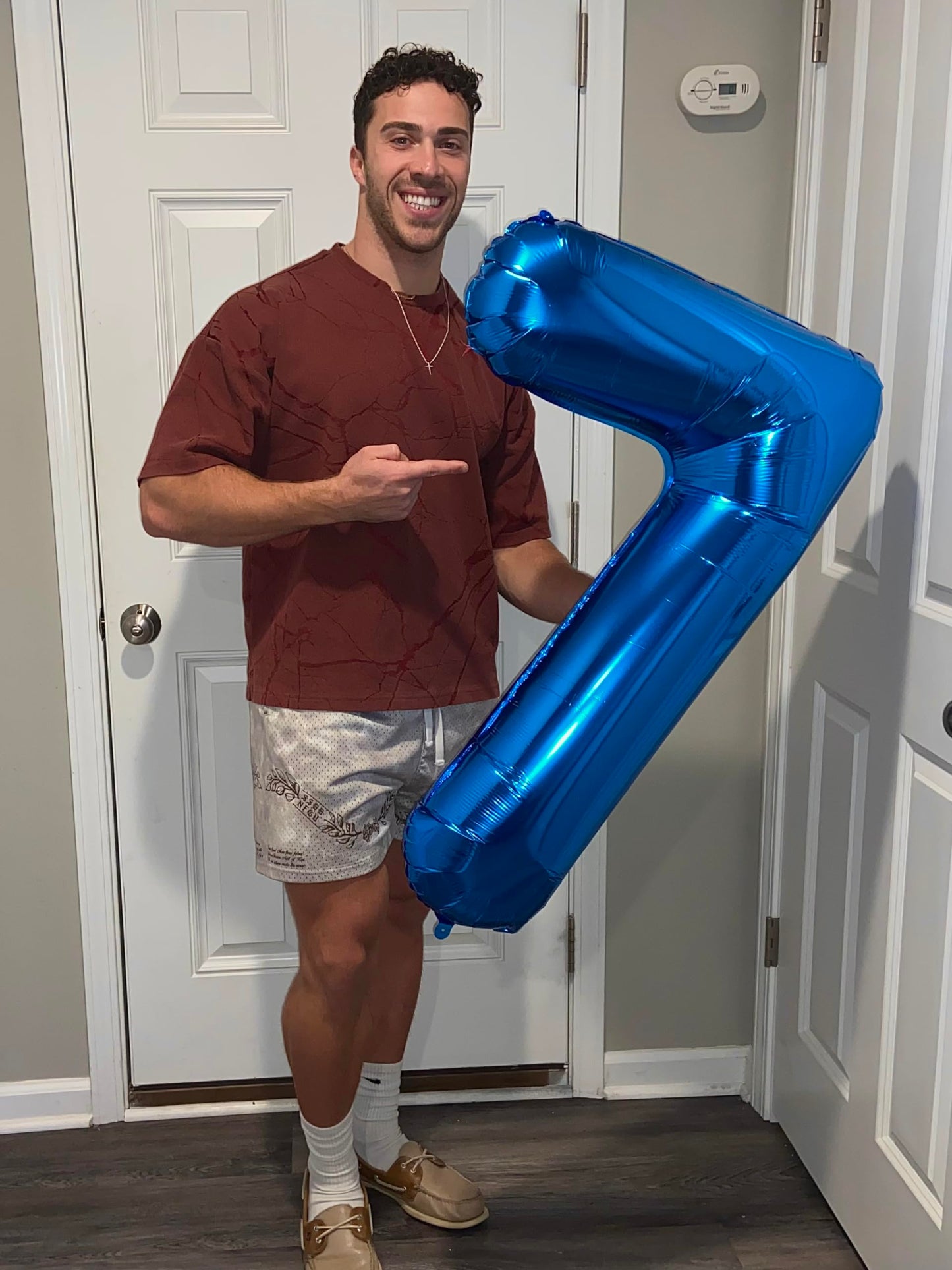 IWERP Navy Blue 7 Balloon – 40-Inch Number Balloon for 7th Birthday