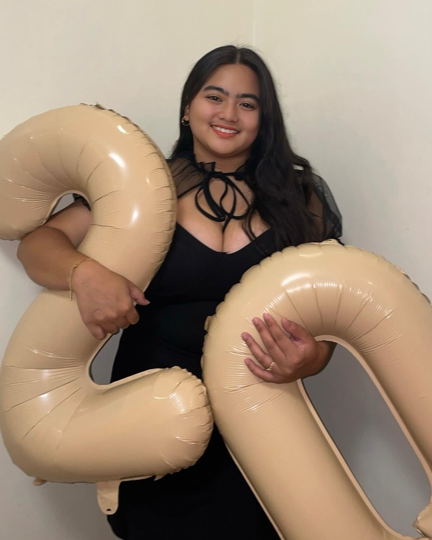IWERP Light Brown Number 6 Balloon – 40 Inch 6th Birthday Decor