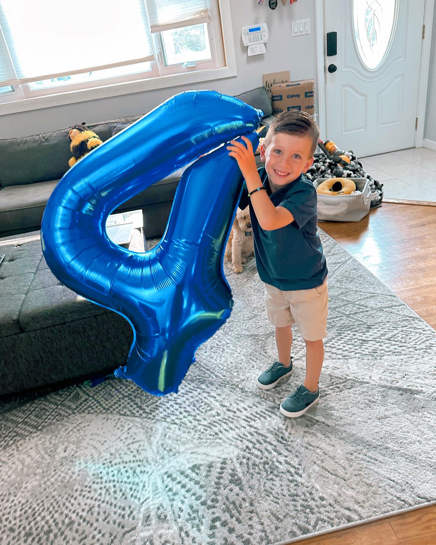 IWERP Navy Blue 40-Inch Number 4 Balloon – 4th Birthday Party Decor