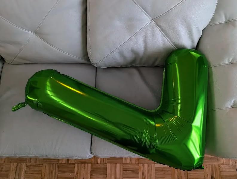 IWERP Green 7 Balloon – 40-Inch Number Balloon for 7th Birthday Celebrations