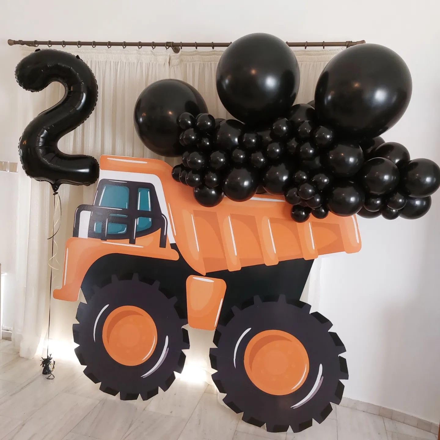 IWERP Black Number 25 Balloon – 40 Inch Foil Balloon for 25th Birthday Decorations
