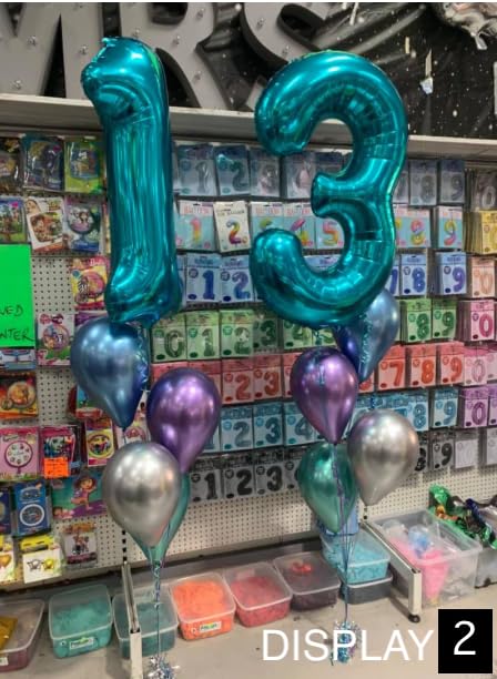 IWERP 40 Inch Blue Number Balloon – Giant 1 Foil Balloon for First Birthday Party Decor