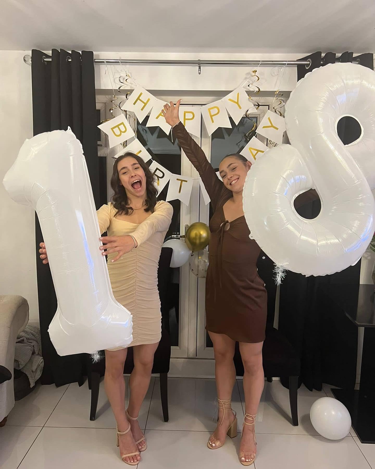 IWERP White Number 4 Balloon – 40 Inch Giant 4th Birthday Foil Balloon