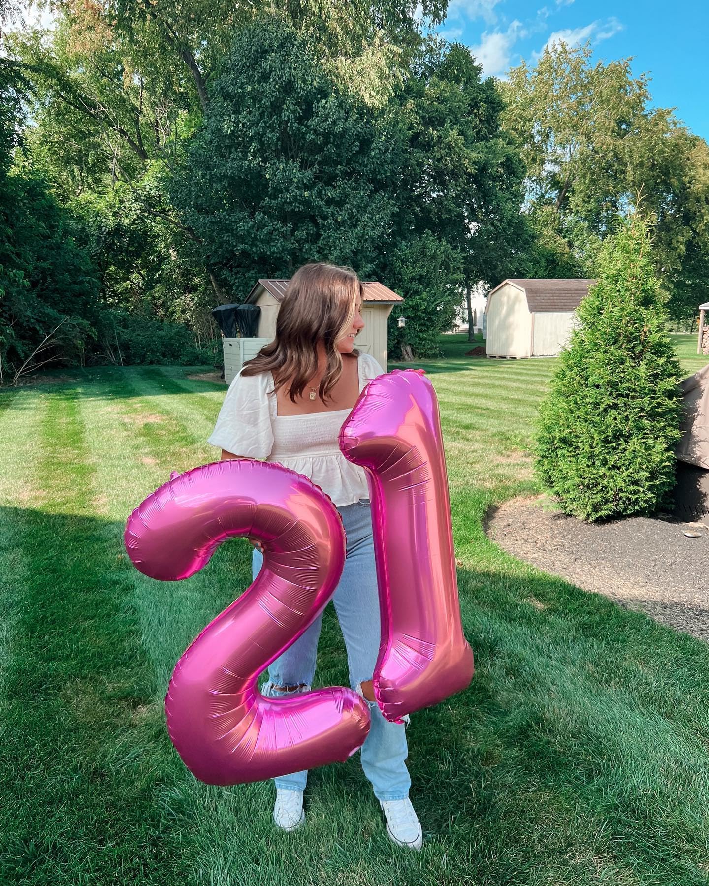 iWERP Pink Number 0 Balloon 40-Inch – Birthday Decor for 10th-50th Celebrations