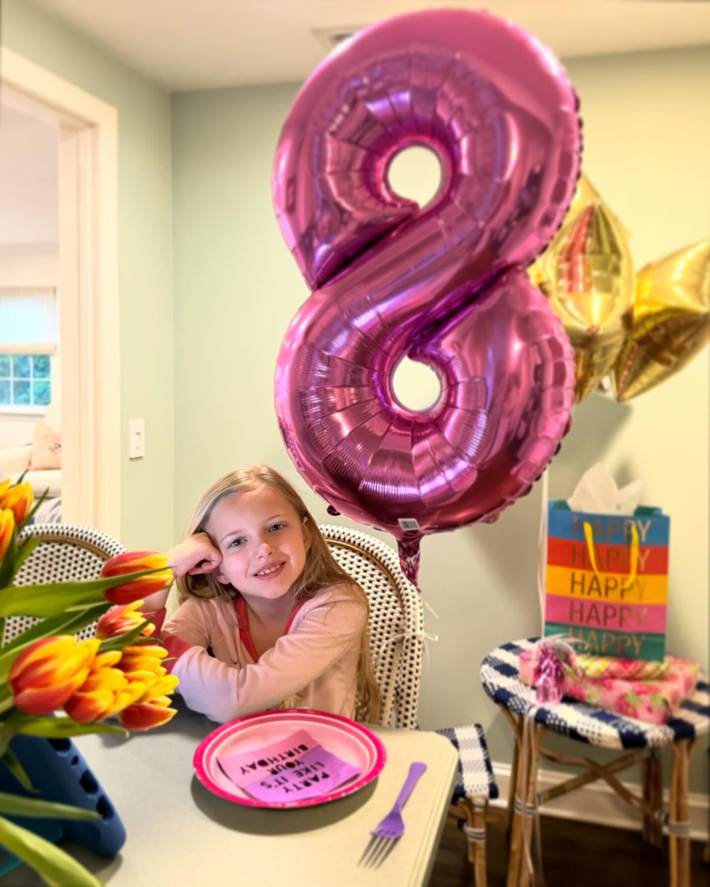 IWERP Pink Number 6 Balloon 40 Inch — 6th Birthday Decorations & Pink Party Supplies