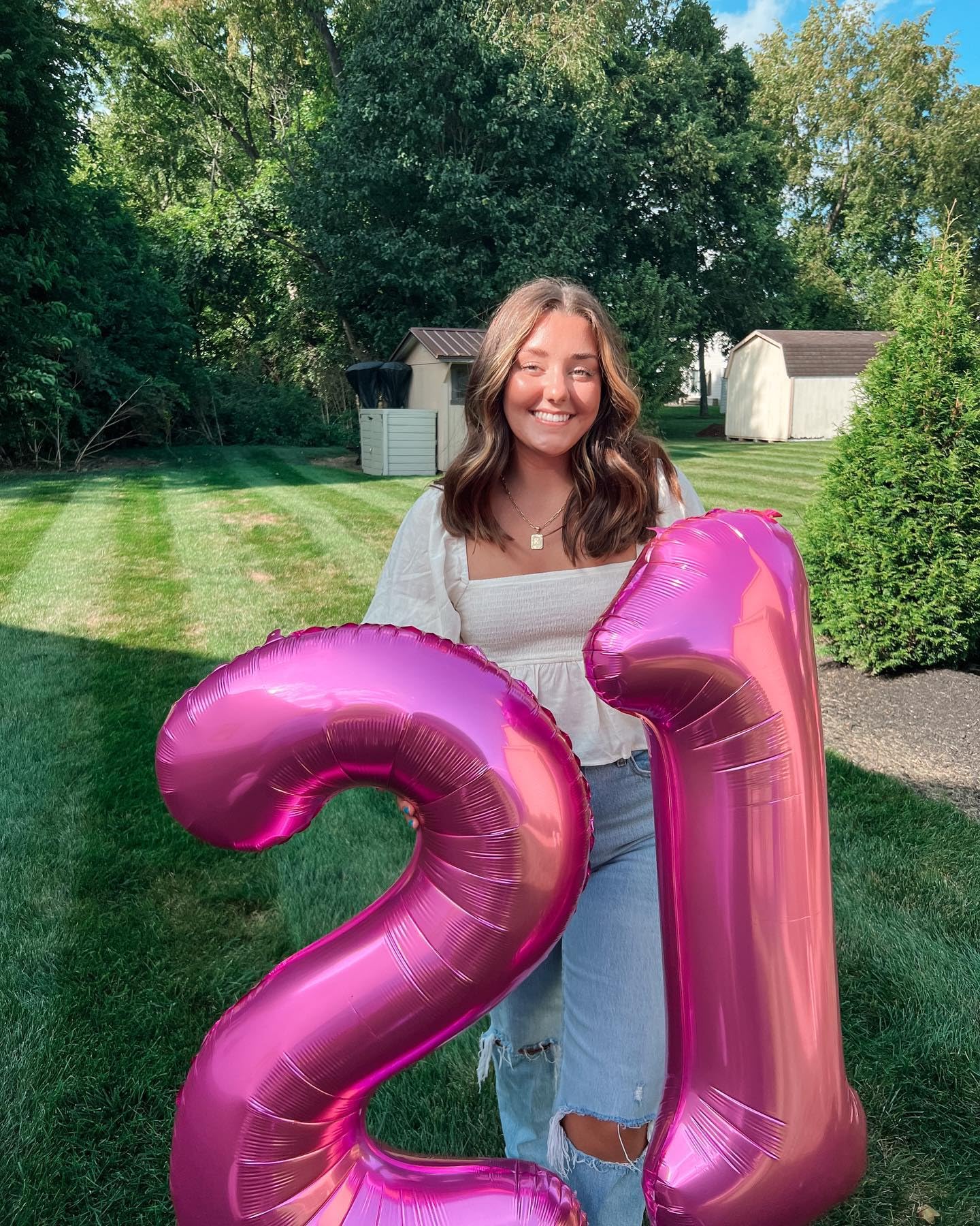 IWERP Pink Number 6 Balloon 40 Inch — 6th Birthday Decorations & Pink Party Supplies