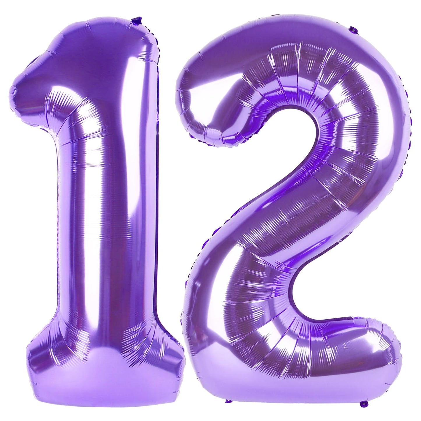 IWERP Purple Number 12 Balloon 40-Inch – 12th Birthday Decorations for Kids