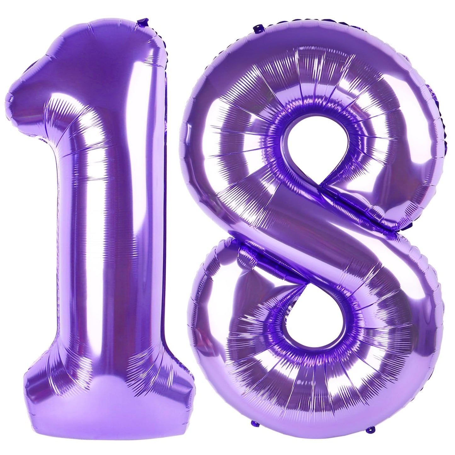 IWERP Purple Number 18 Balloon - 40-Inch 18th Birthday Decorations