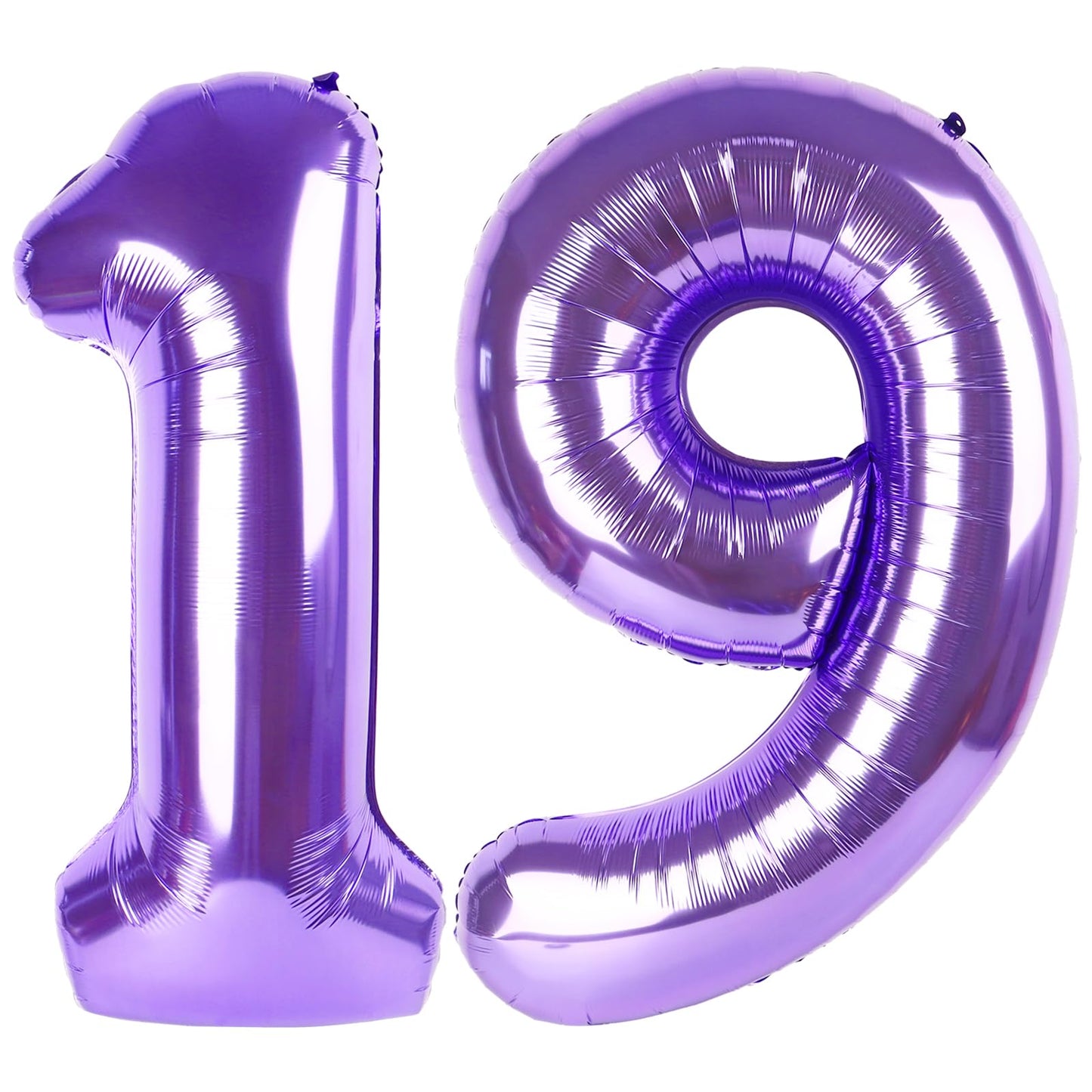 IWERP Purple Number 19 Balloon 40 Inch - 19th Birthday Decorations