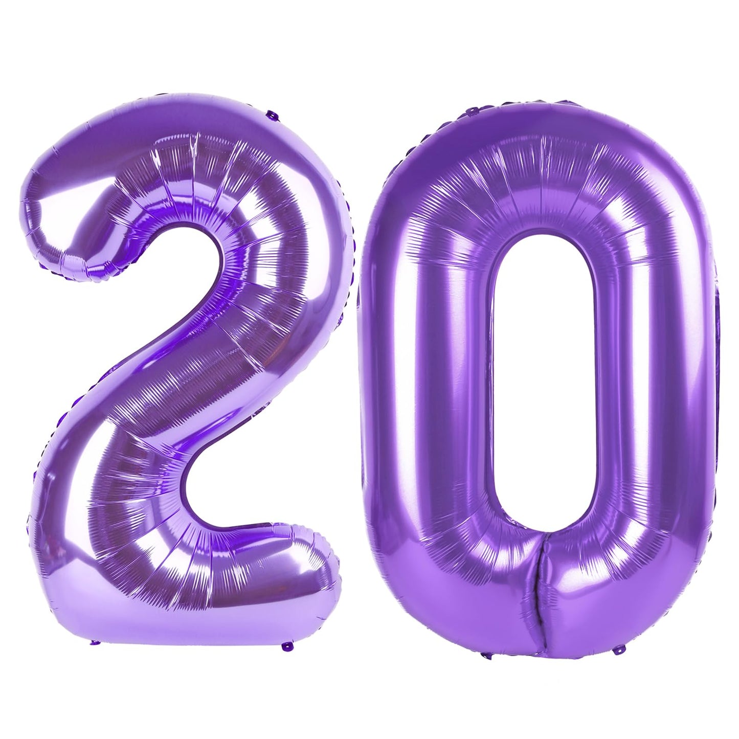 IWERP Purple Number 20 Balloon 40 Inch – 20th Birthday Decorations