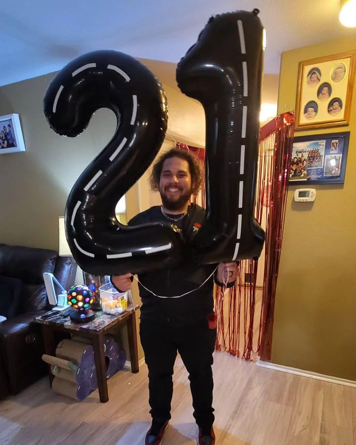IWERP Race Car Number 5 Balloon – 40-Inch 5th Birthday Decor