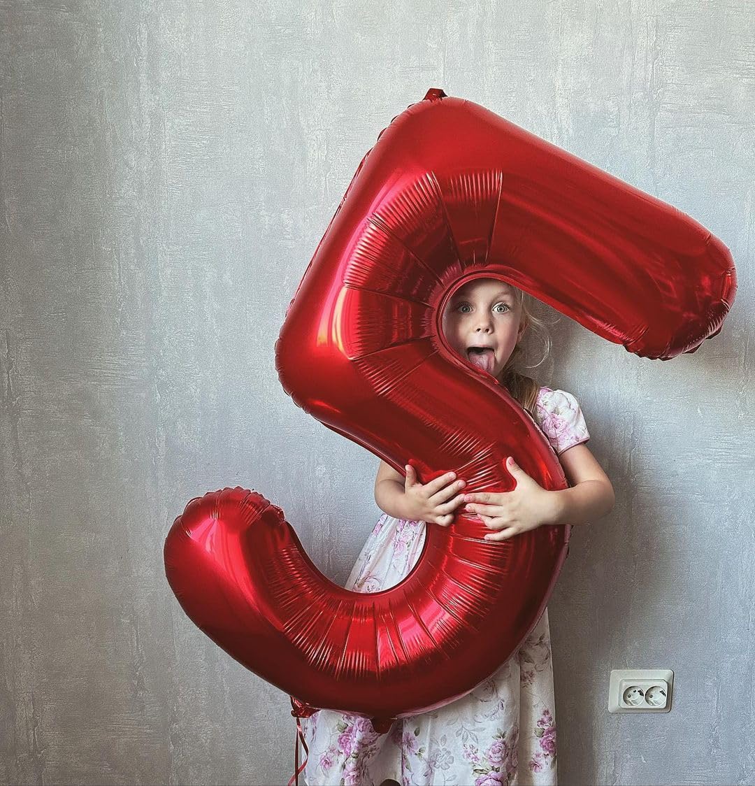 IWERP 16th Birthday Balloons - 40 Inch Red Number 16 for Sweet 16 Celebrations