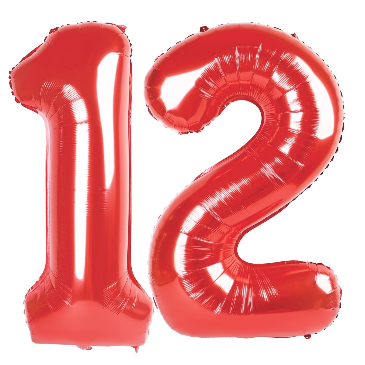 IWERP Red Number 12 Balloon 40 Inch – 12th Birthday Decor for Kids
