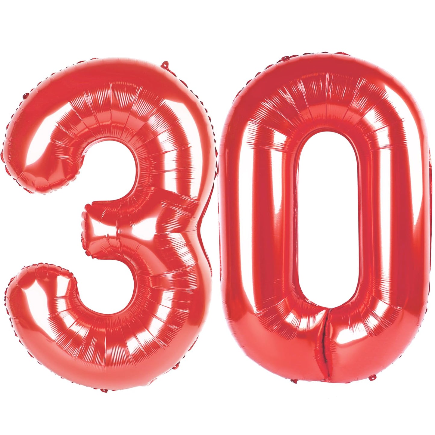 IWERP Red Number 30 Balloon – 40 Inch 30th Birthday Decorations