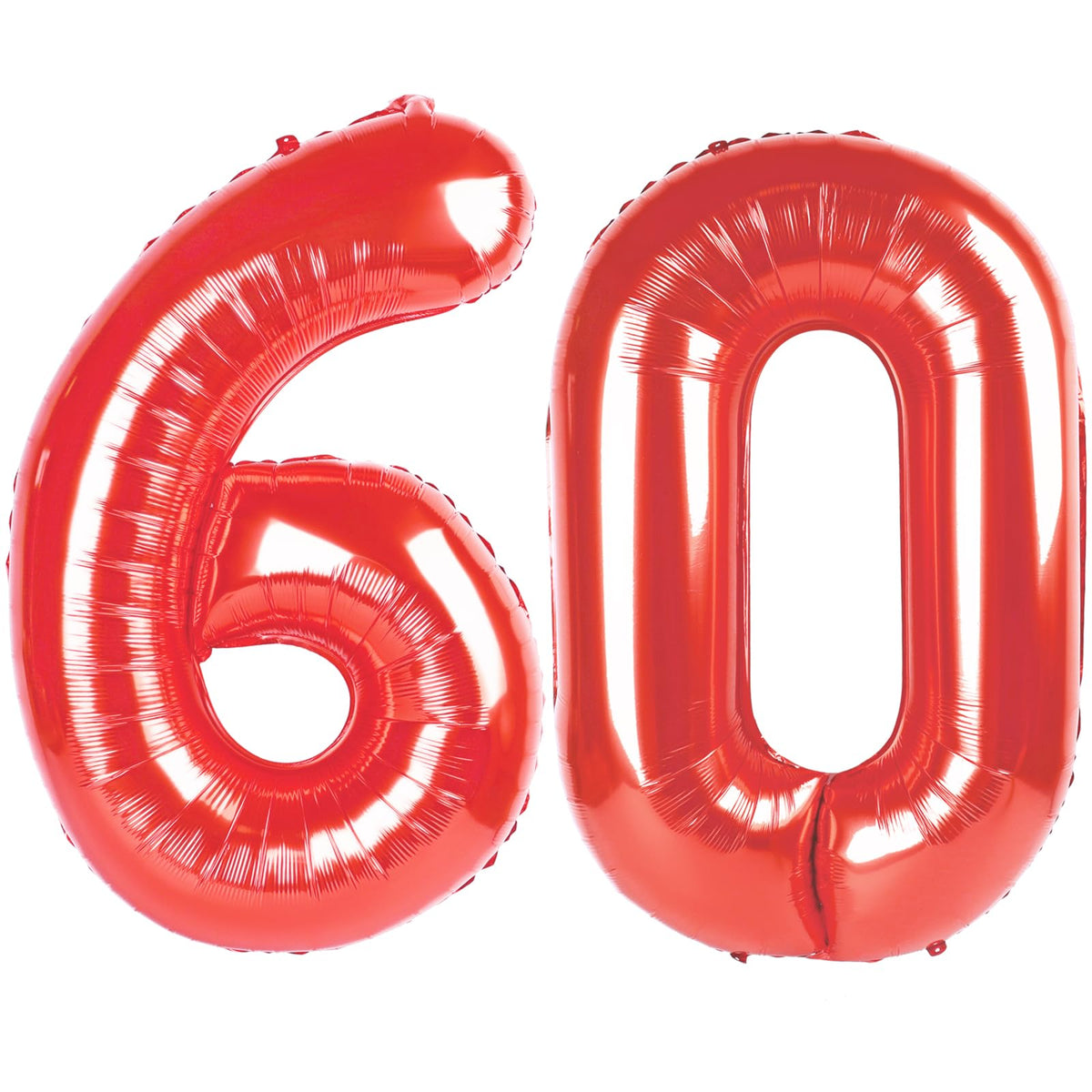 IWERP Red Number 60 Balloon - 40 Inch 60th Birthday Decorations for Girls & Boys