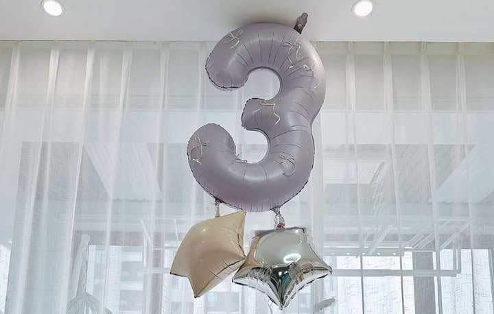 IWERP Lilac Number 0 Balloon 40 Inch – Milestone Birthday Decor
