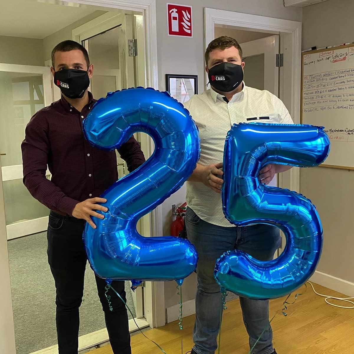IWERP 25 Balloon Number — 40-Inch Metallic Blue Birthday Balloons for 25th Birthday & Anniversary