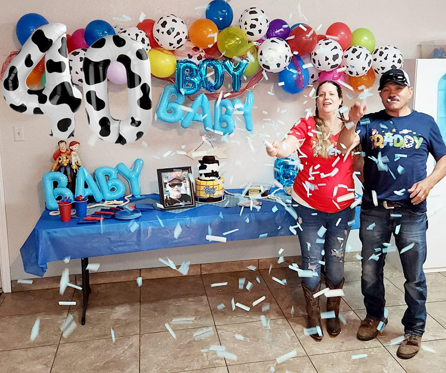 IWERP Cow Print 9 Balloon – 40 Inch Giant Number Balloon for Farm-Themed Party Decorations