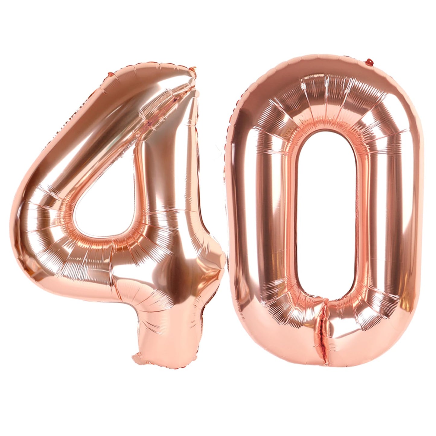 IWERP Rose Gold 40-Inch Number Balloon – 40th Birthday Decor